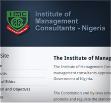 Institute of Management Consultants website built by Roopokar Bangladesh