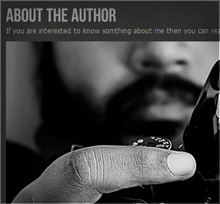 Photography website for Mr. Shadhin built by Roopokar Bangladesh
