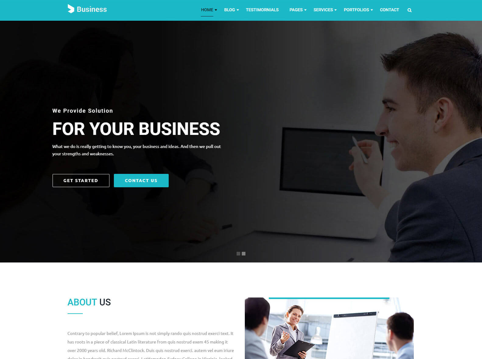 Corporate WordPress Theme