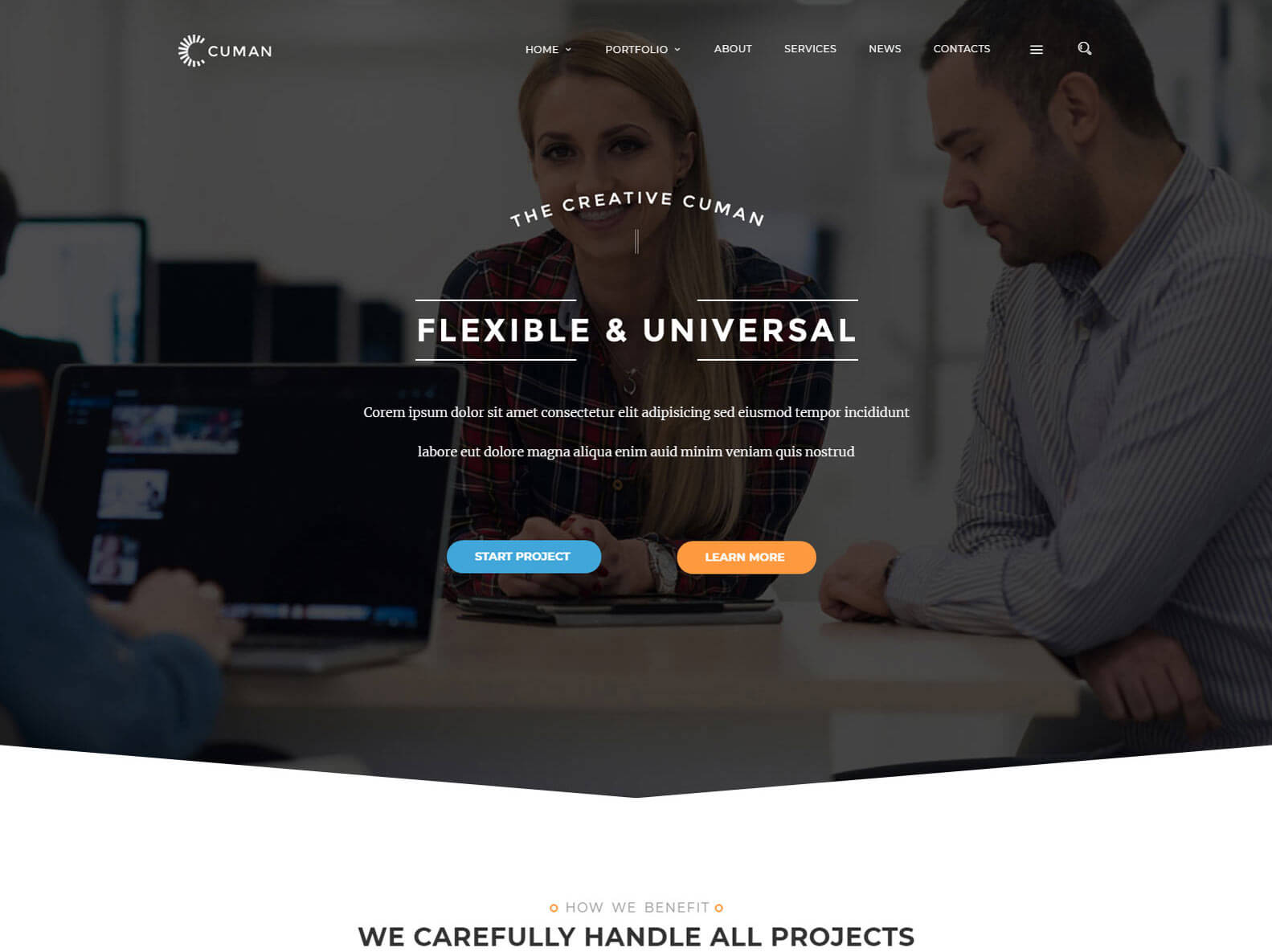 Cuman – Corporate WordPress theme